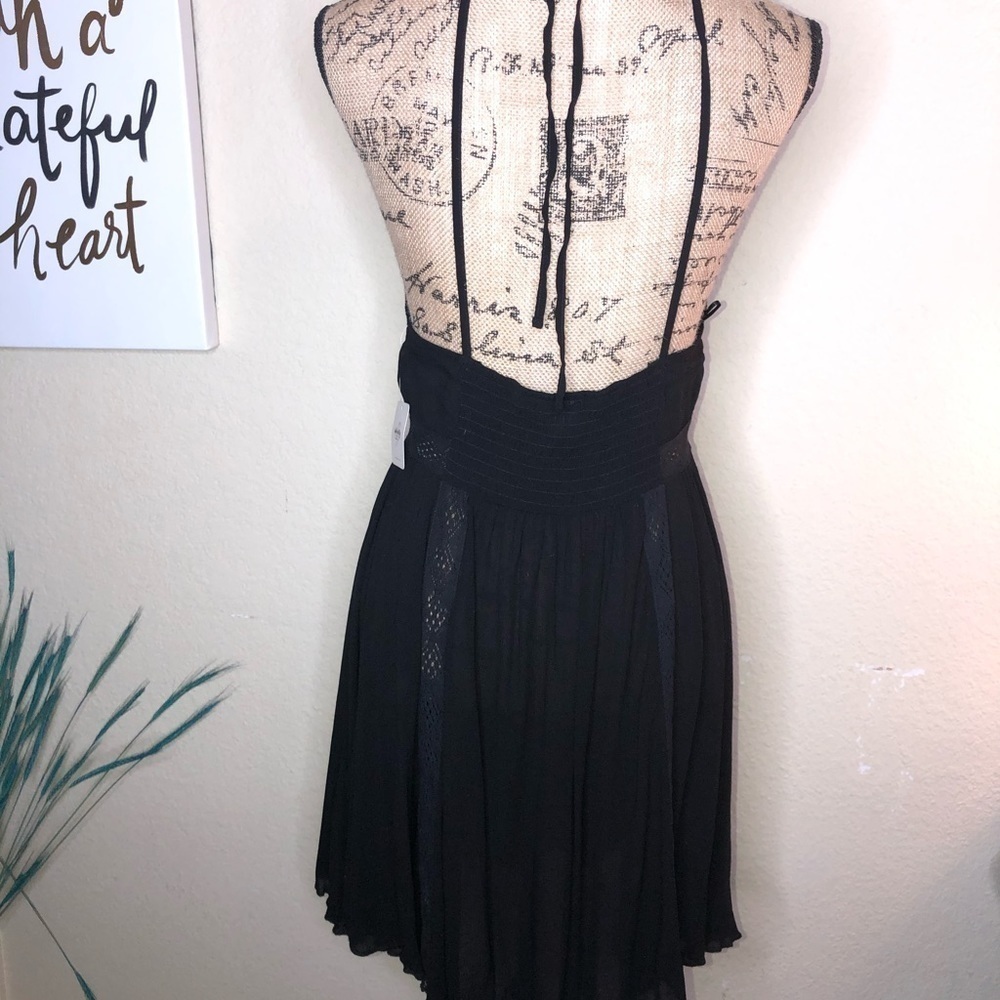 Intimately Free People High Neck Open Back Black Lingerie with Crochet Size S - Picture 5 of 8